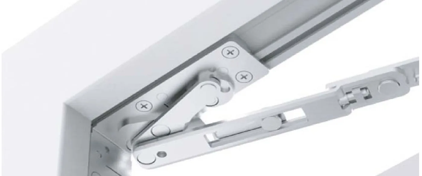 Profilo in PVC Deceuninck con ferramenta Vorne a scomparsa