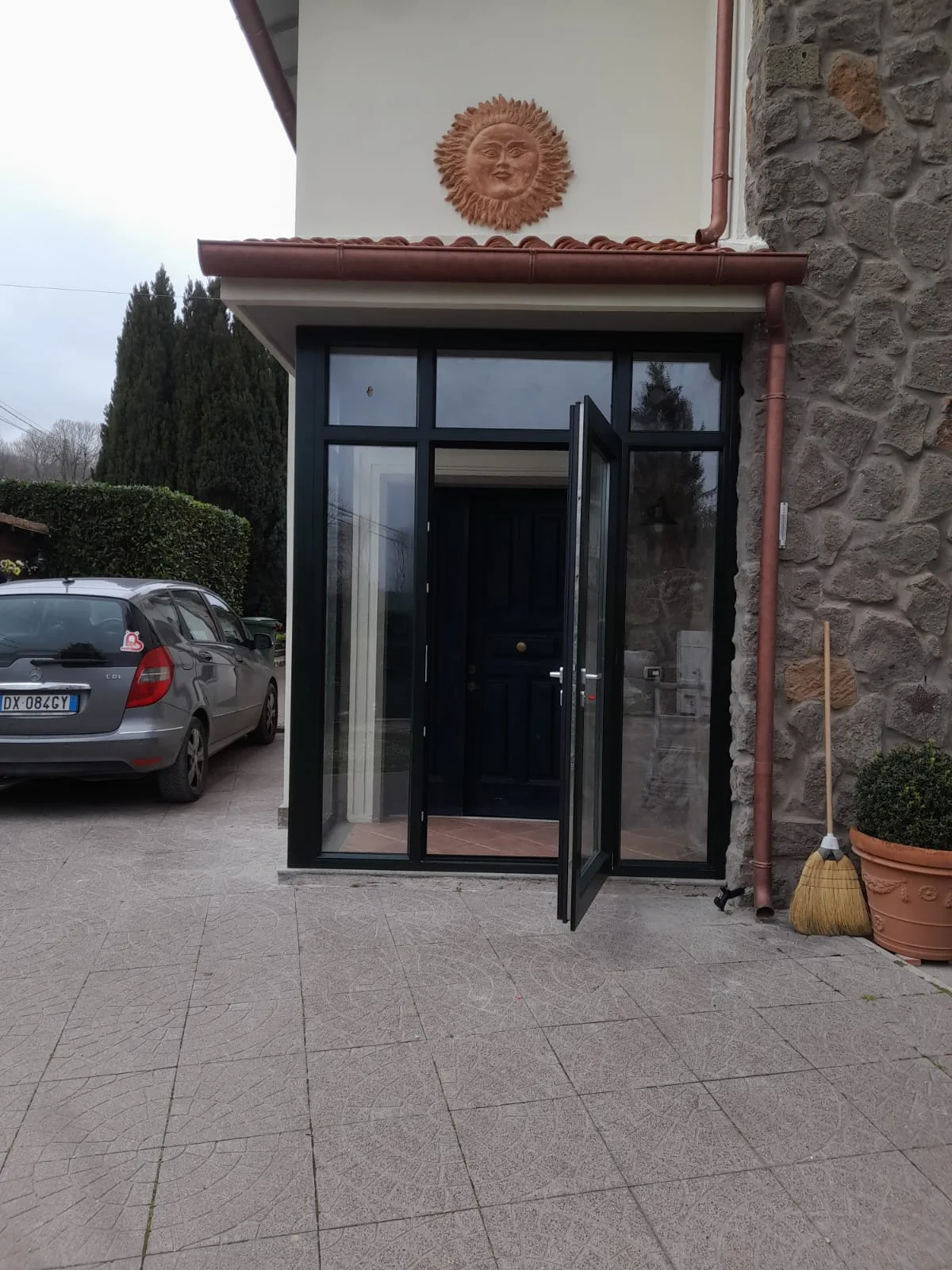 Bussola d'ingresso vetrata