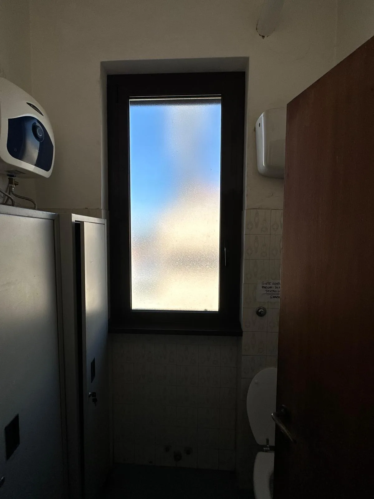 Porta con vetro satinato