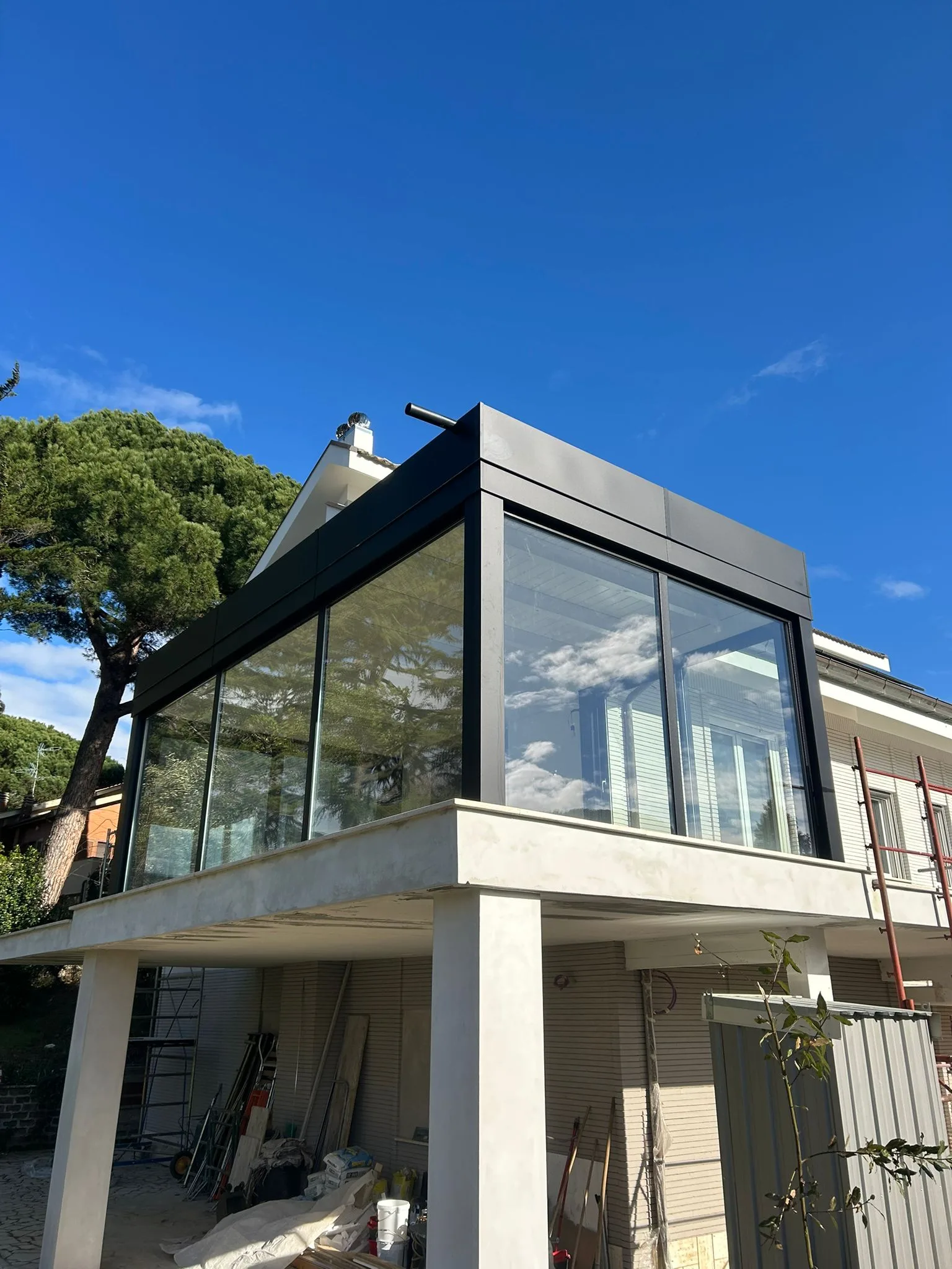 La veranda vista da fuori