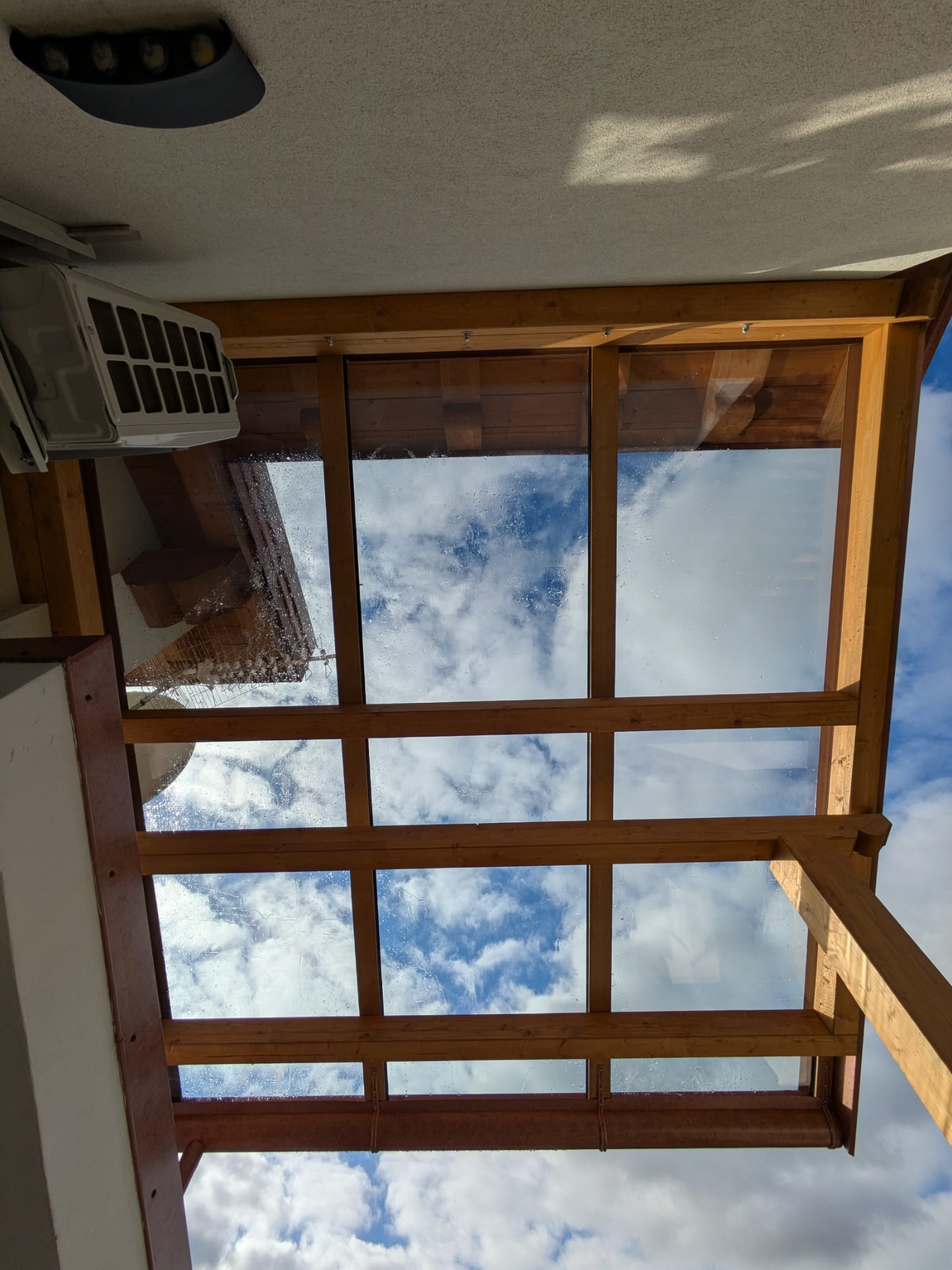 La copertura vista dal basso