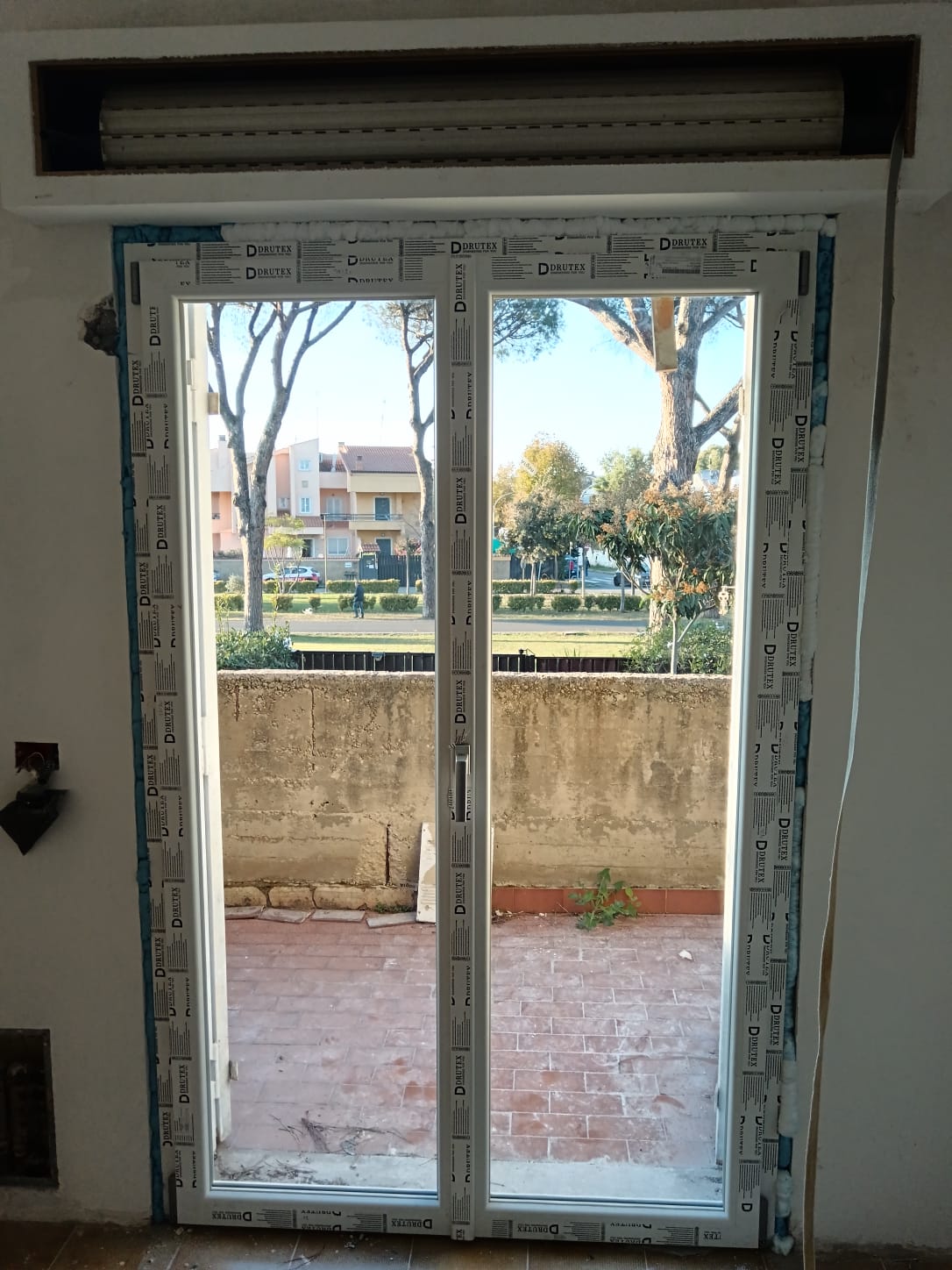 Portafinestra sul giardino