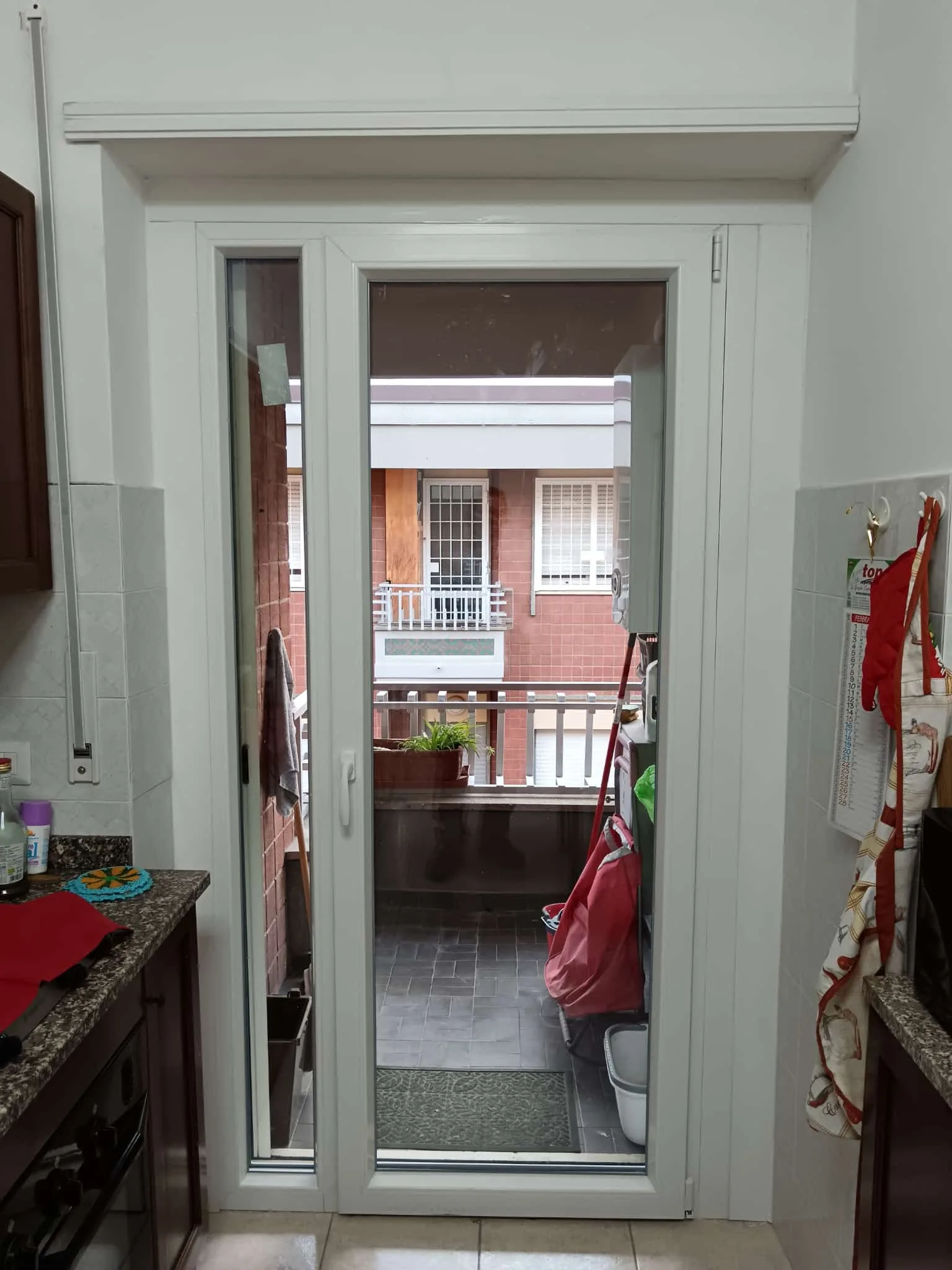 Portafinestra su balcone
